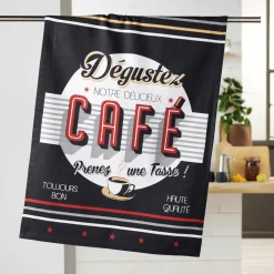 Torchon (70 cm) Degustez Noir