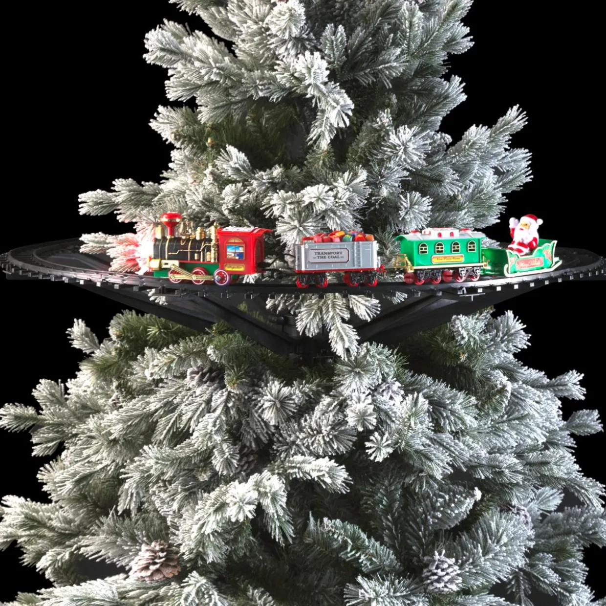 Train électrique à piles (D89 cm) pour sapin Montparnasse
