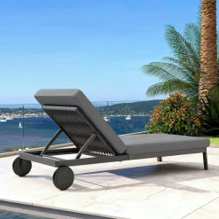 Transat en aluminium Amalfi Gris anthracite