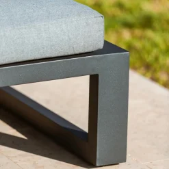 Transat en aluminium Elba Gris anthracite