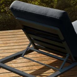 Transat en aluminium Monte Carlo Gris anthracite