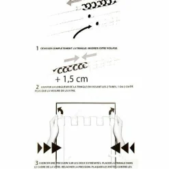 Tringle extensible Fix'vit (50 à 80 cm) Blanc