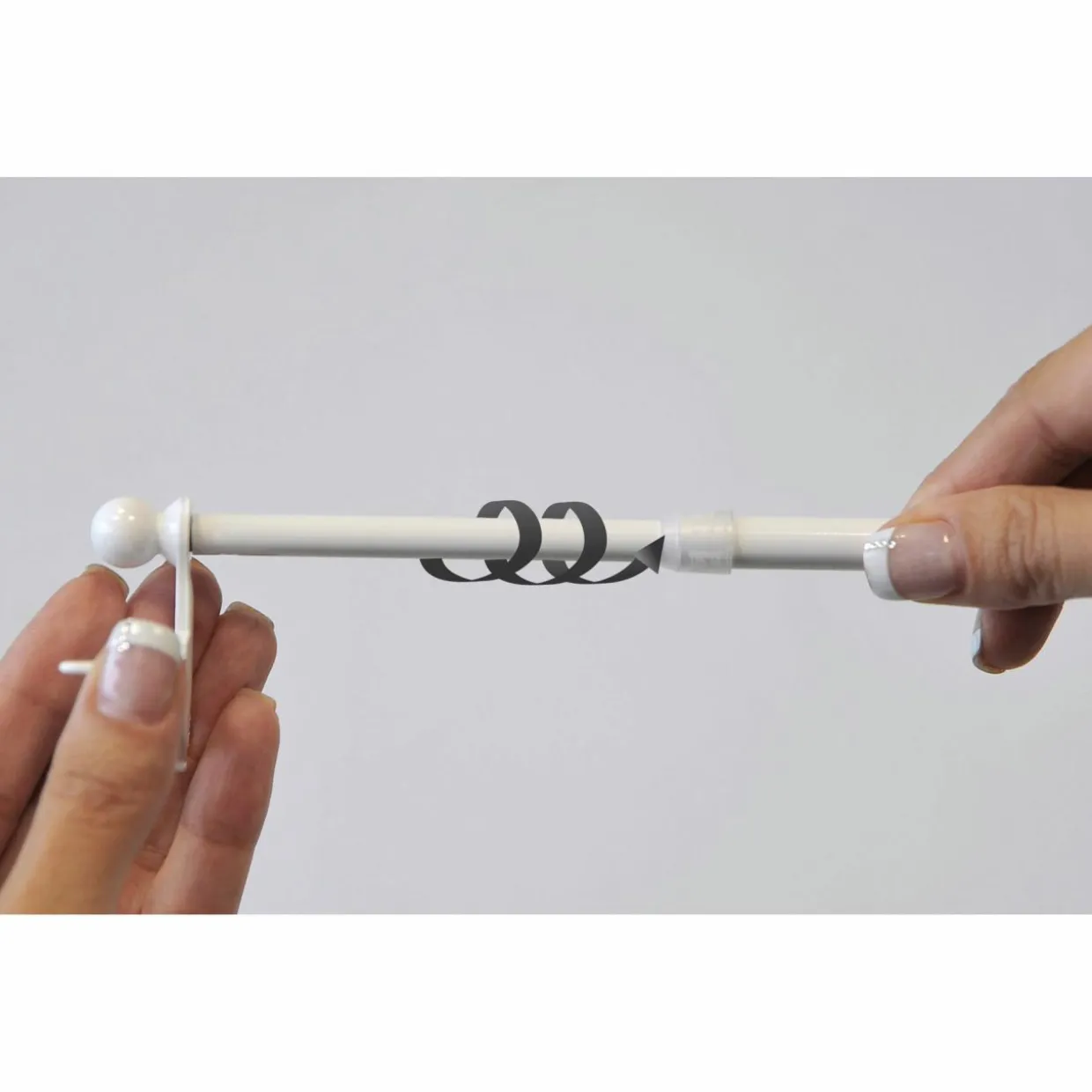 Tringle extensible Fix'vit (30 à 50 cm) Blanc