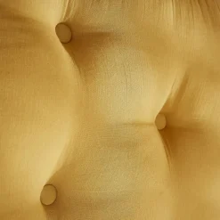 Tête de lit coussin gaze de coton (80 x 50 cm) Gaïa Jaune safran