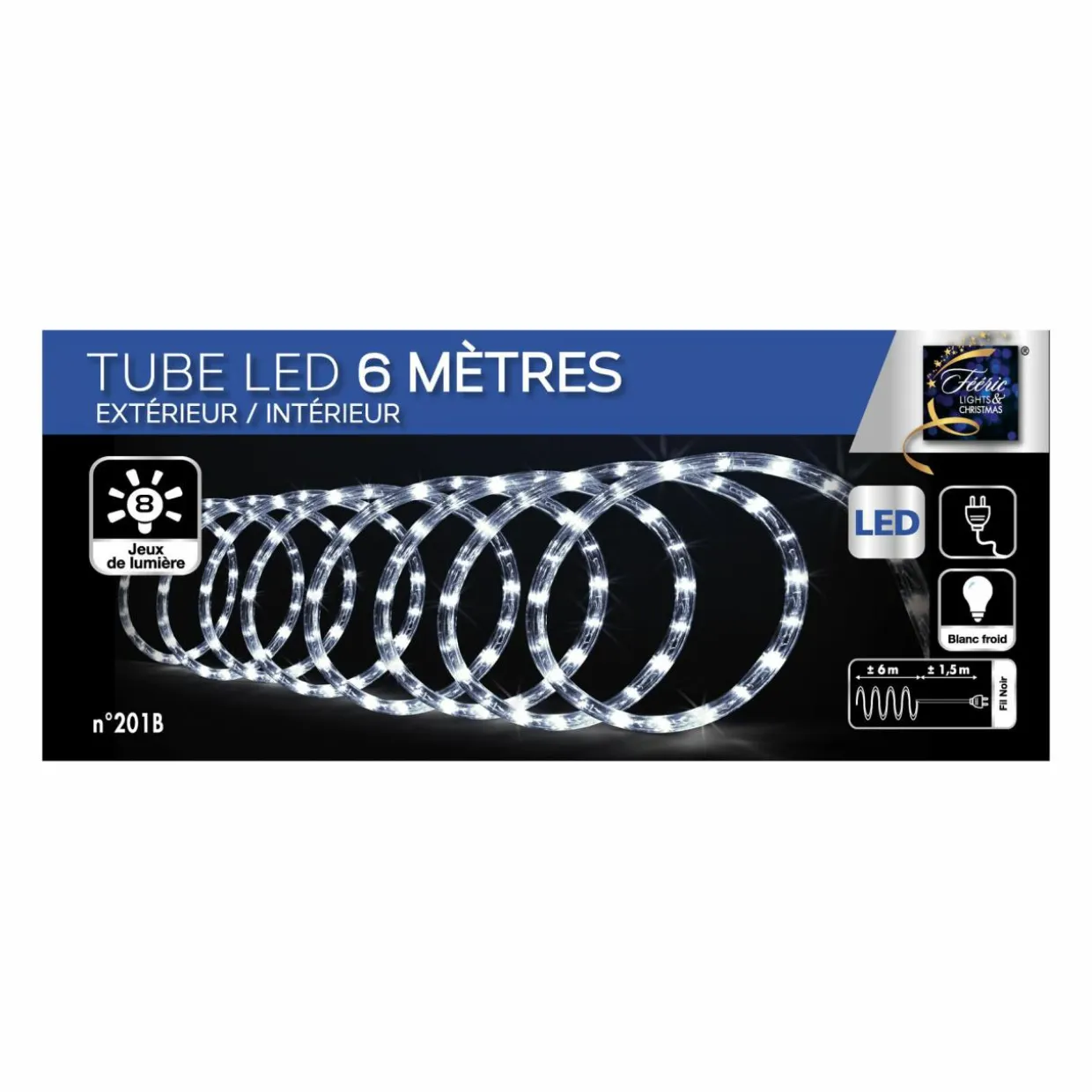 Tube lumineux 108 LED (6 m) Blanc froid