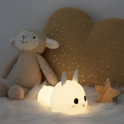 Veilleuse LED enfant (H11.2 cm) Lapin Blanche