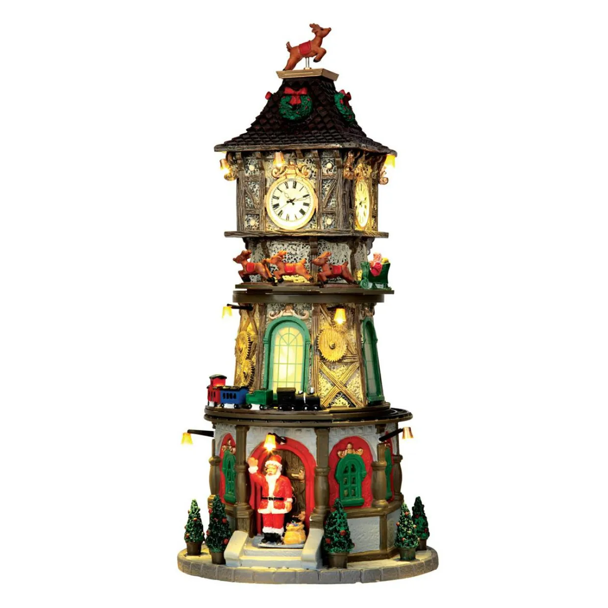 Village de Noël Lemax lumineux, musical et animé Christmas Clock Tower
