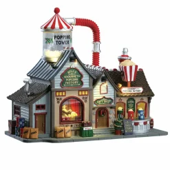 Village de Noël Lemax lumineux, musical et en mouvement Fabrique de Pop Corn