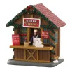 Village de Noël Lemax lumineux Stand de cidre et vin chaud