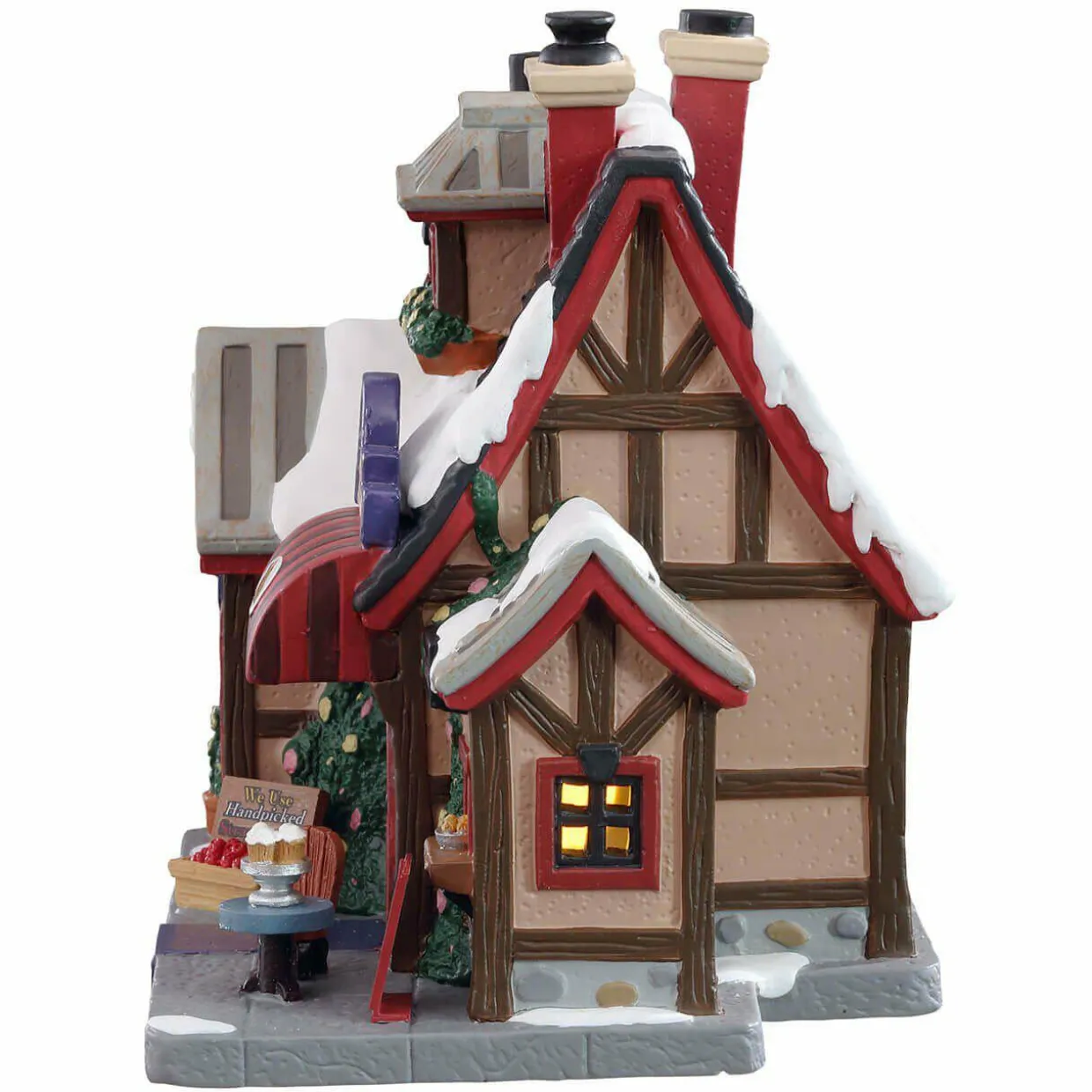 Village de Noël Lemax à piles lumineux Le Crêpe Café