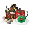 Village de Noël Lemax à piles lumineux Spa au chocolat chaud