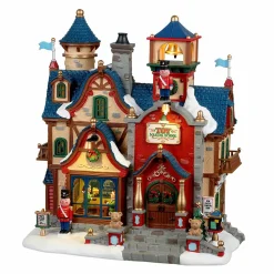 Village de Noël Lemax à piles lumineux Ecole de la fabrique de jouet