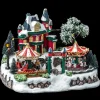 Village de Noël lumineux et animé "Joyeuses fêtes"