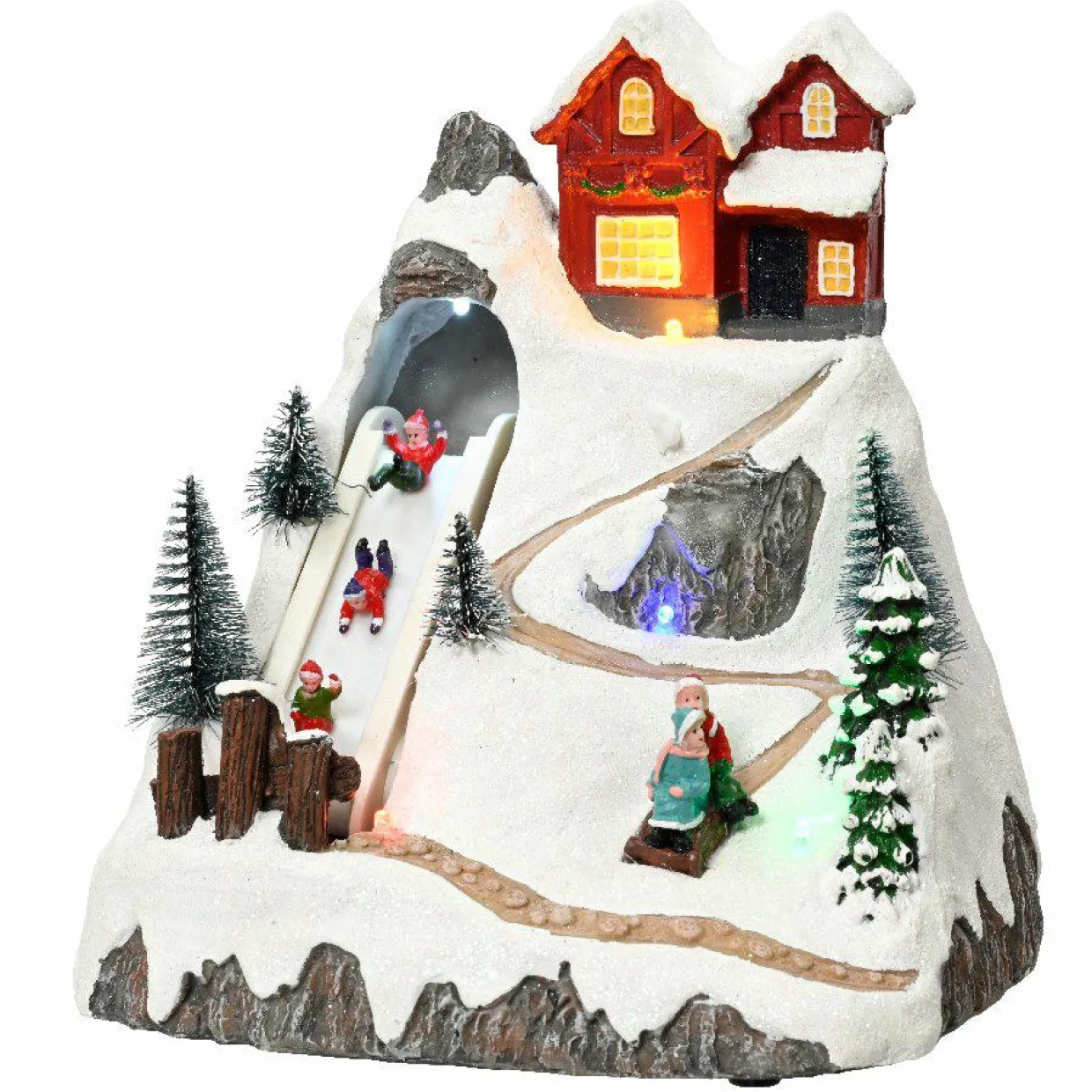 Village de Noël lumineux Joie d'hiver