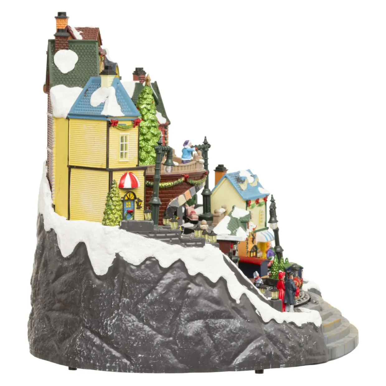 Village de Noël musical et animé (H37 cm) Grande gare