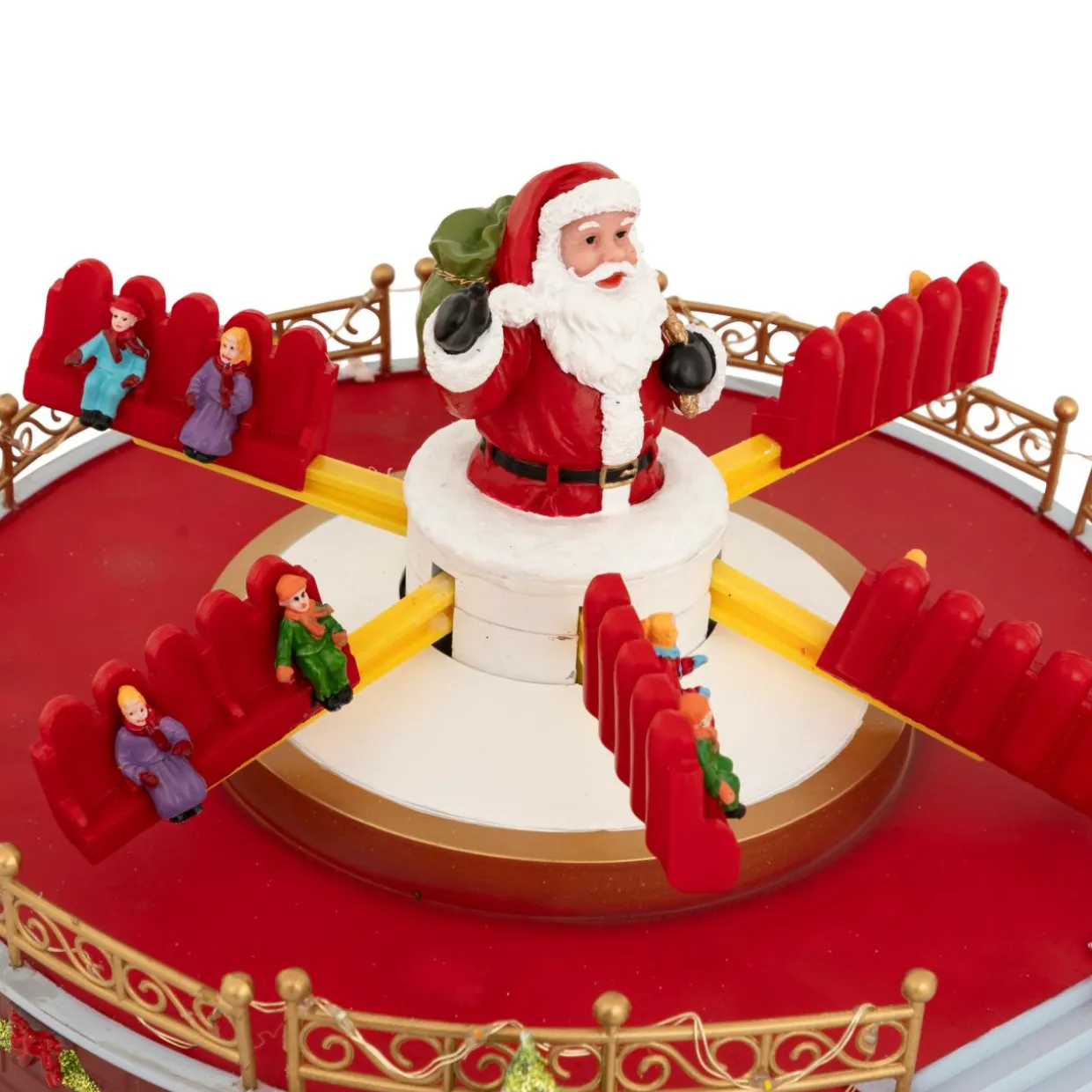 Village de Noël musical et animé (H29 cm) Manège à sensation