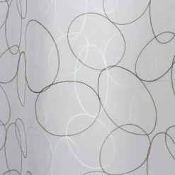Voilage brodé œillets (140 x 240 cm) Galet Gris