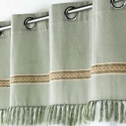 Voilage coton (140 x 240 cm) Janara Vert sauge