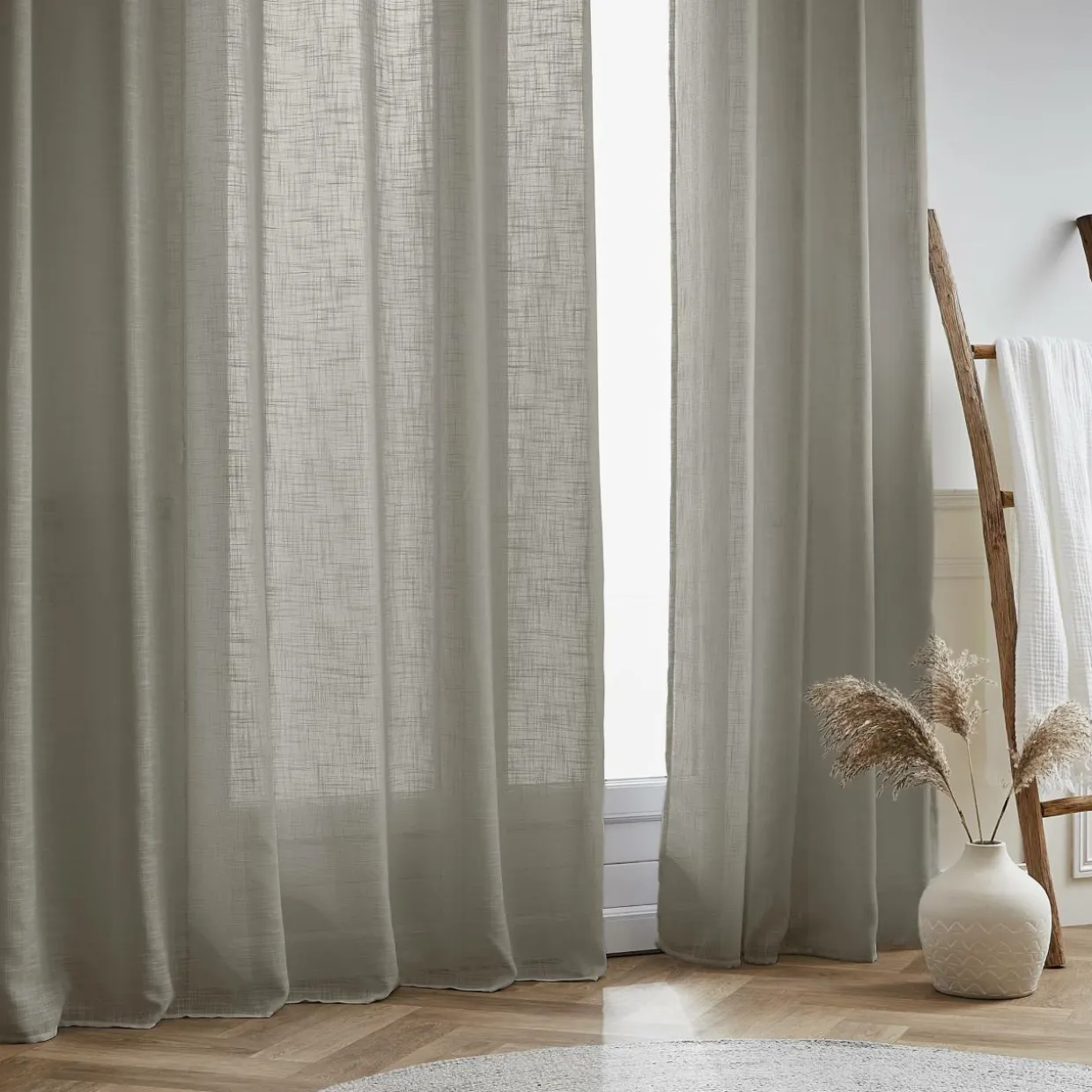 Voilage effet lin (140 x 240 cm) Robin Taupe