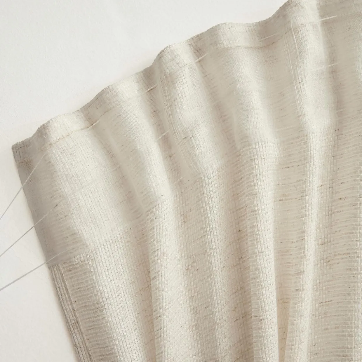 Voilage galon fronceur effet lin (280 x 240 cm) Luca Beige