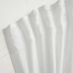 Voilage galon fronceur effet lin (280 x 240 cm) Luca Blanc