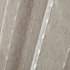 Voilage galon fronceur pompons (280 x 240 cm) Axel Beige
