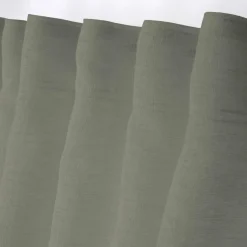 Voilage galon fronceur (140 x 260 cm) Madrid Vert kaki