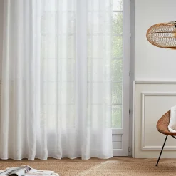 Voilage galon fronceur (280 x 240 cm) Maël Blanc