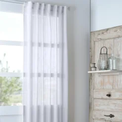Voilage galon fronceur (140 x 260 cm) Madrid Blanc
