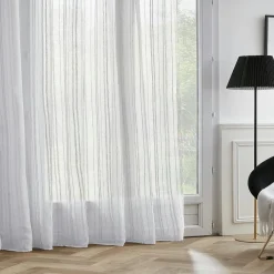 Voilage galon fronceur (280 x 240 cm) Théo Blanc