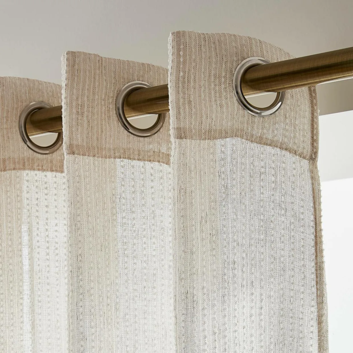 Voilage grande largeur (400 x 240 cm) Arthur Beige