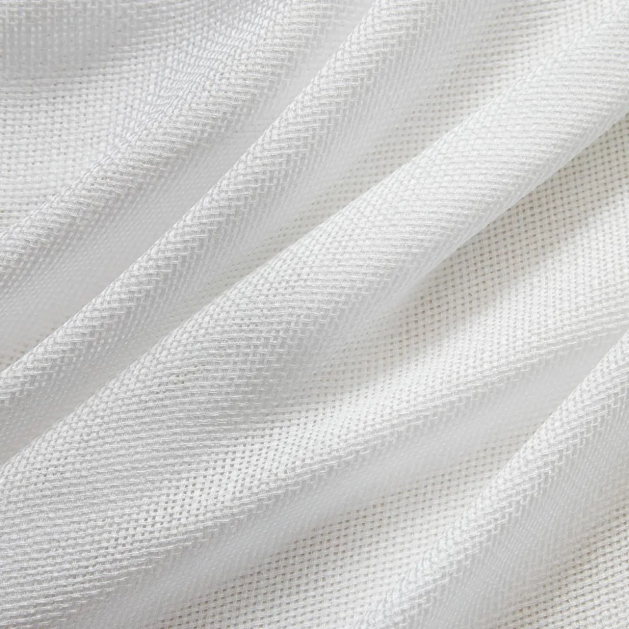 Voilage œillets effet lin (140 x 240 cm) Luca Blanc