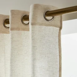 Voilage œillets effet lin (140 x 280 cm) Luca Beige