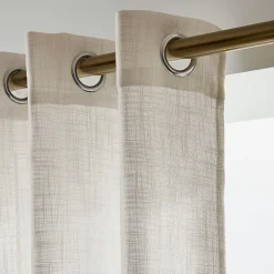 Voilage œillets effet lin (180 x 240 cm) Robin Beige