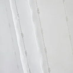 Voilage œillets pompons (140 x 240 cm) Axel Blanc