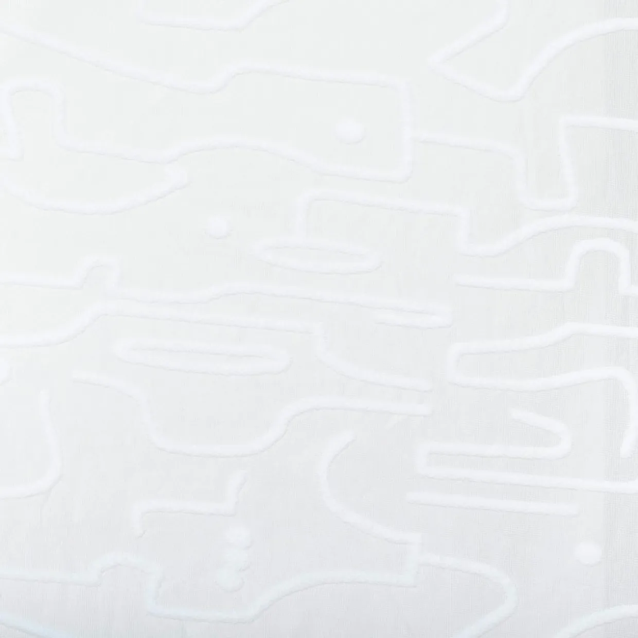 Voilage œillets (140 x 240 cm) Abstrait Blanc
