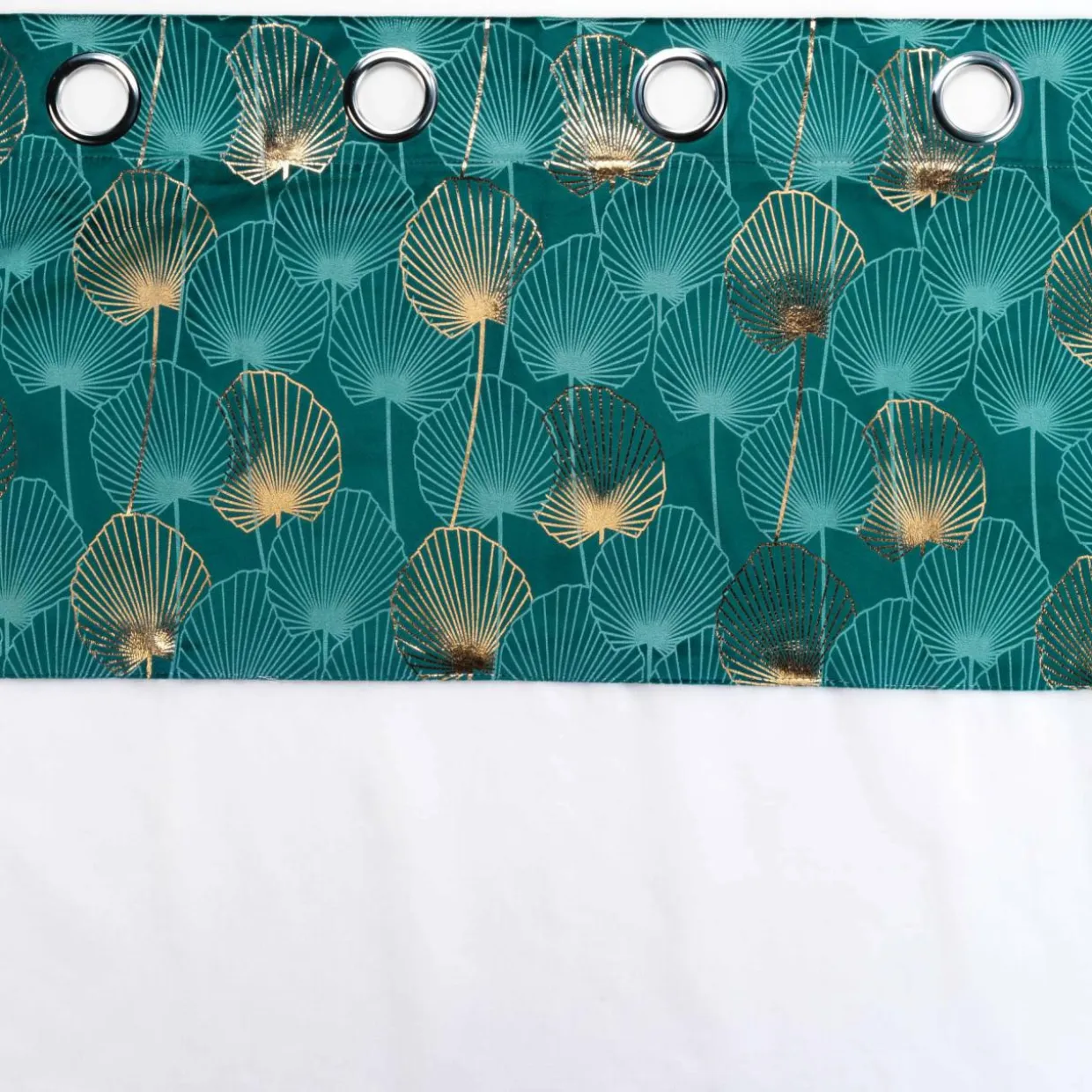 Voilage œillets (140 x 240 cm) Clairine Vert émeraude