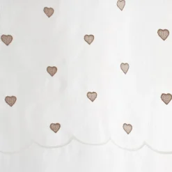 Voilage œillets (140 x 240 cm) Coeurs Beige