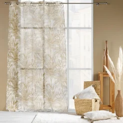 Voilage œillets (140 x 240 cm) Dune Beige