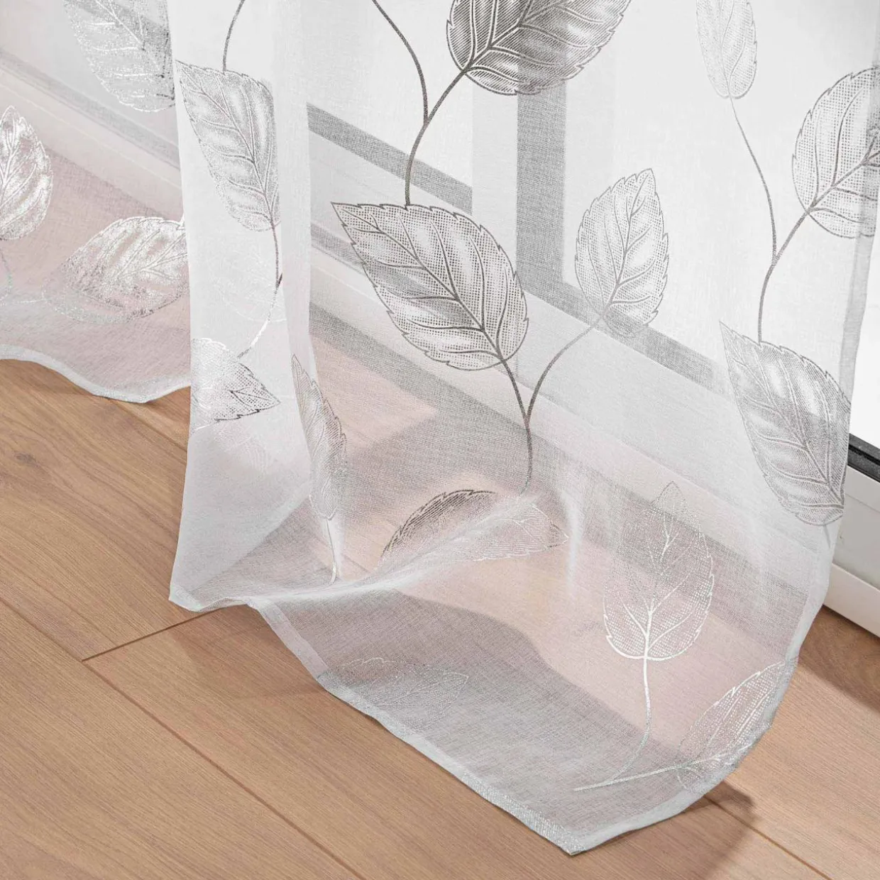 Voilage œillets (140 x 240 cm) Edelia Argent