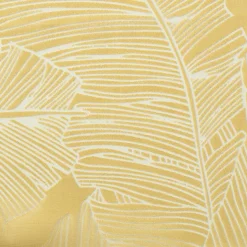 Voilage œillets (140 x 240 cm) Feuille Jaune ocre