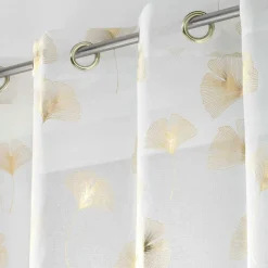 Voilage œillets (140 x 240 cm) Ginkgold Or