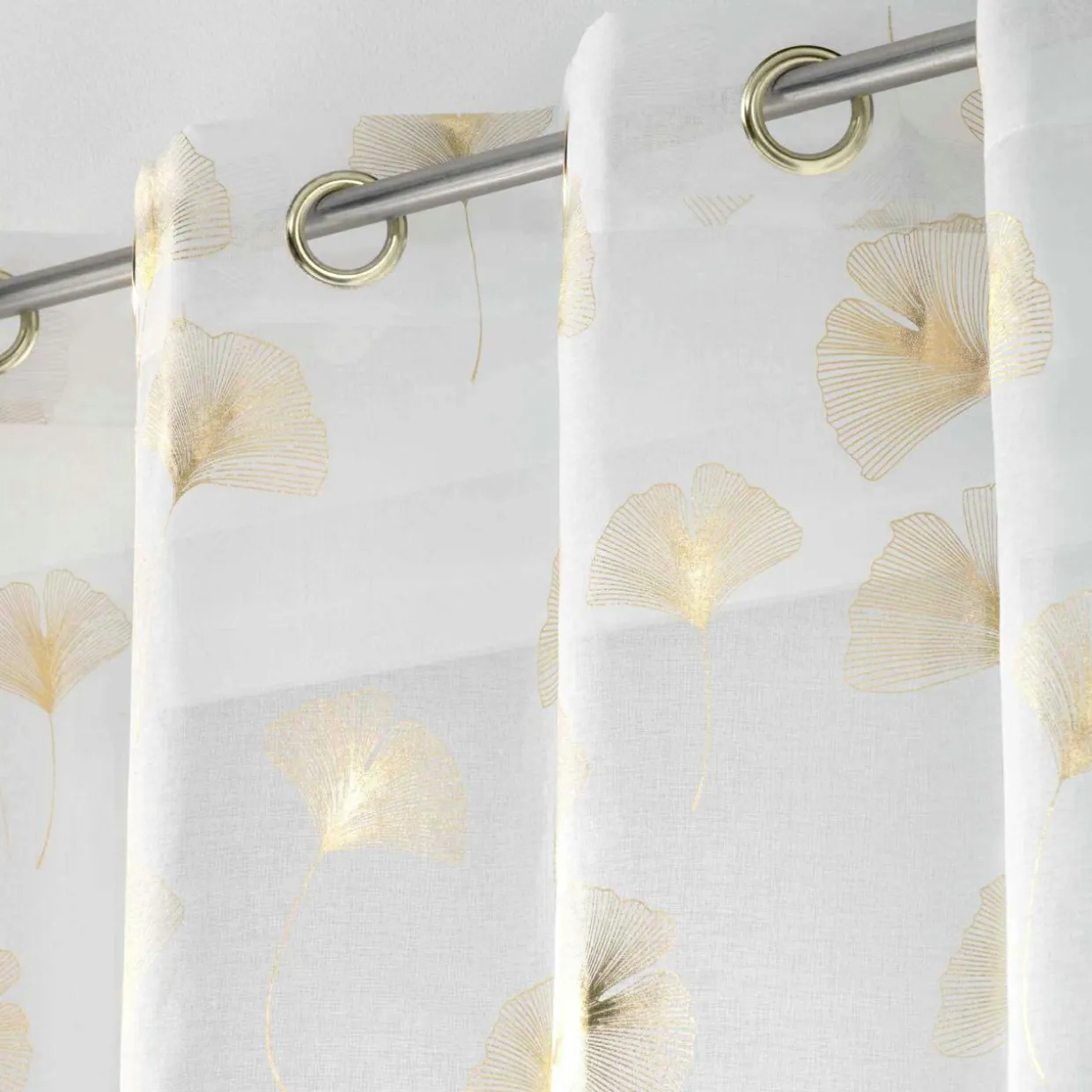 Voilage œillets (140 x 240 cm) Ginkgold Or