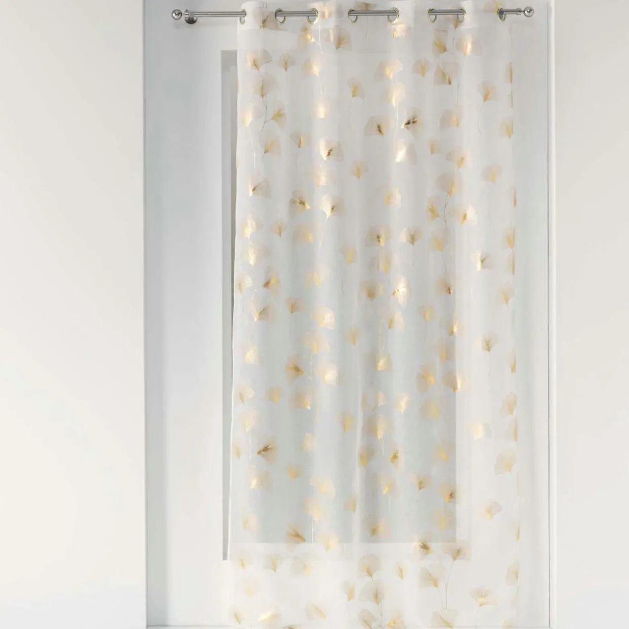 Voilage œillets (140 x 240 cm) Ginkgold Or