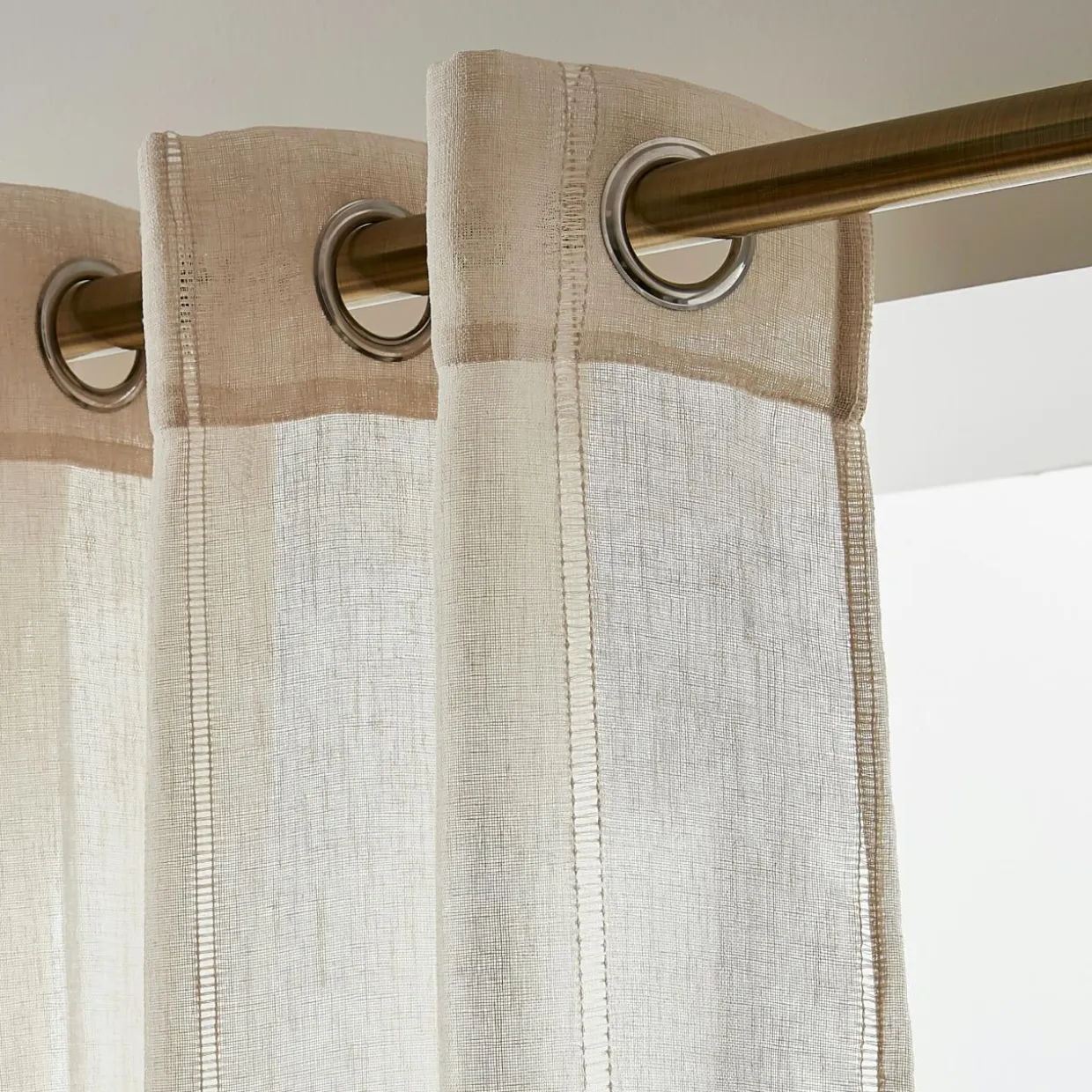 Voilage œillets (180 x 240 cm) Léontine Beige