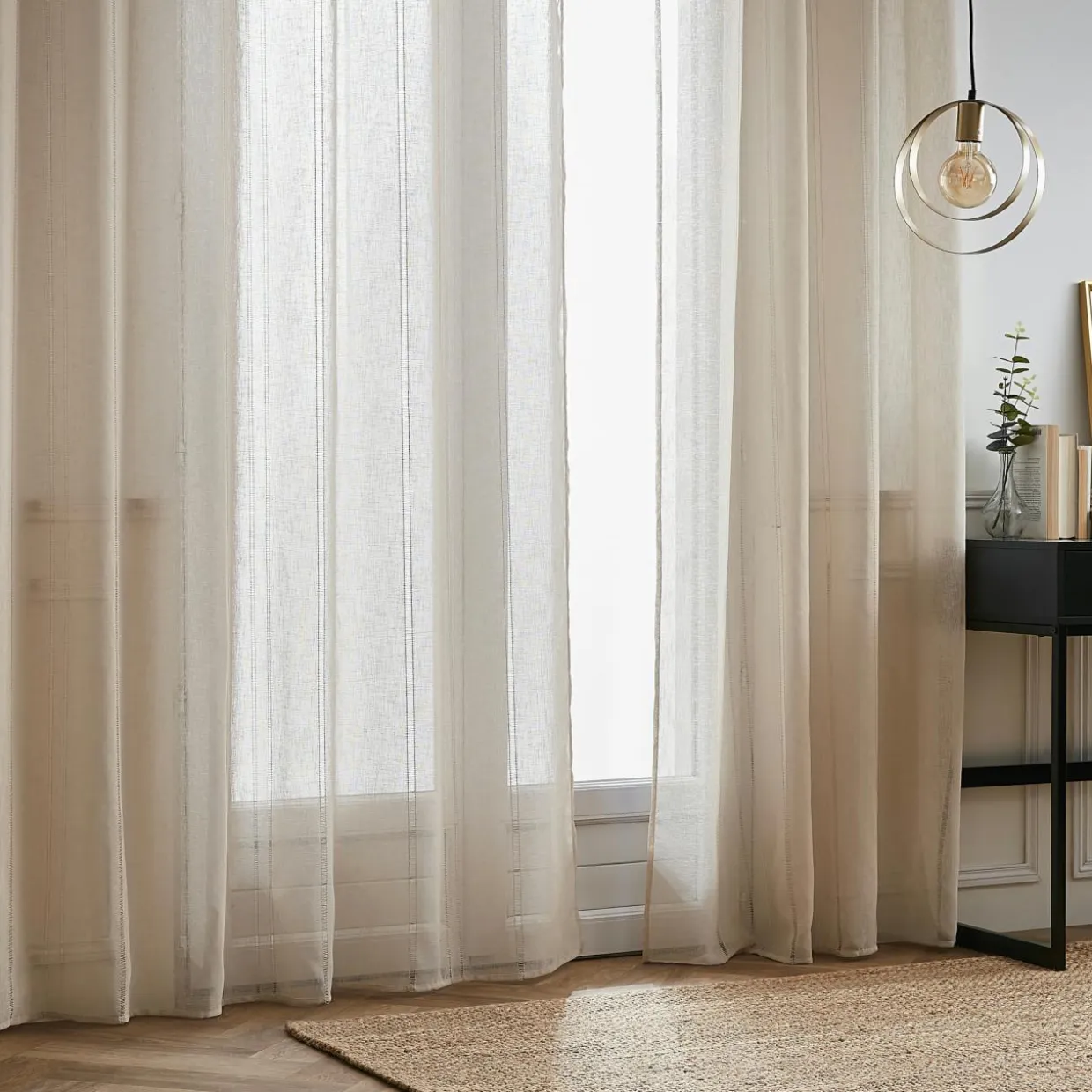 Voilage œillets (180 x 240 cm) Léontine Beige