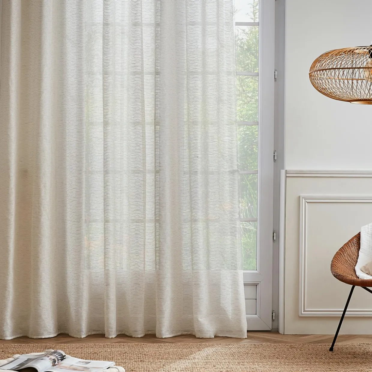 Voilage œillets (280 x 240 cm) Maël Beige