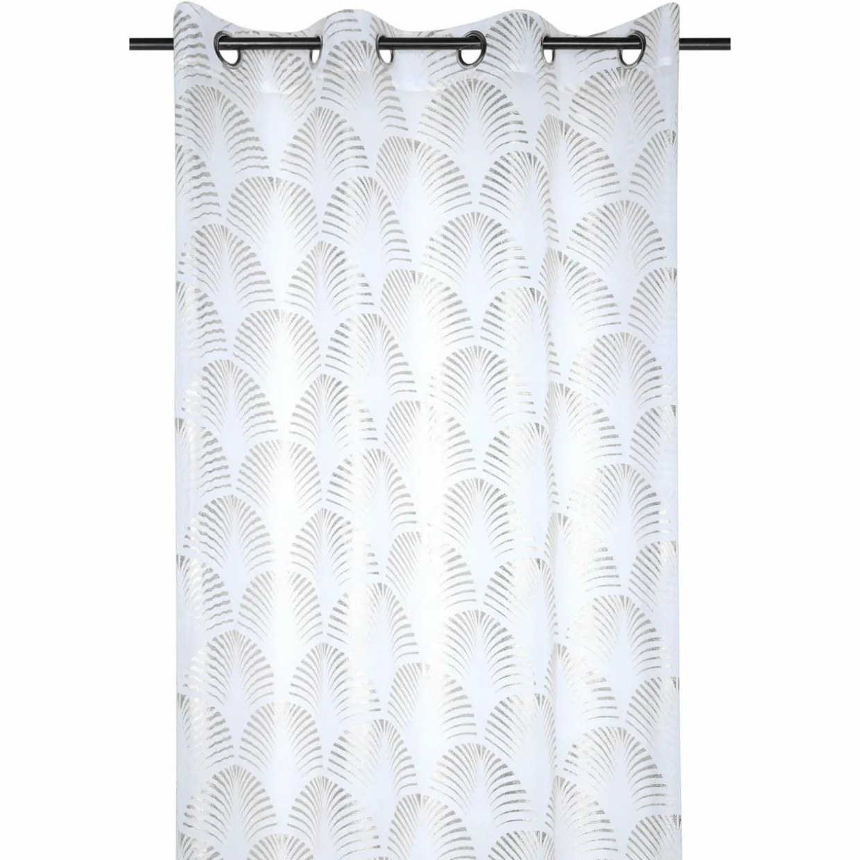 Voilage œillets (140 x 260 cm) Maldives Argent