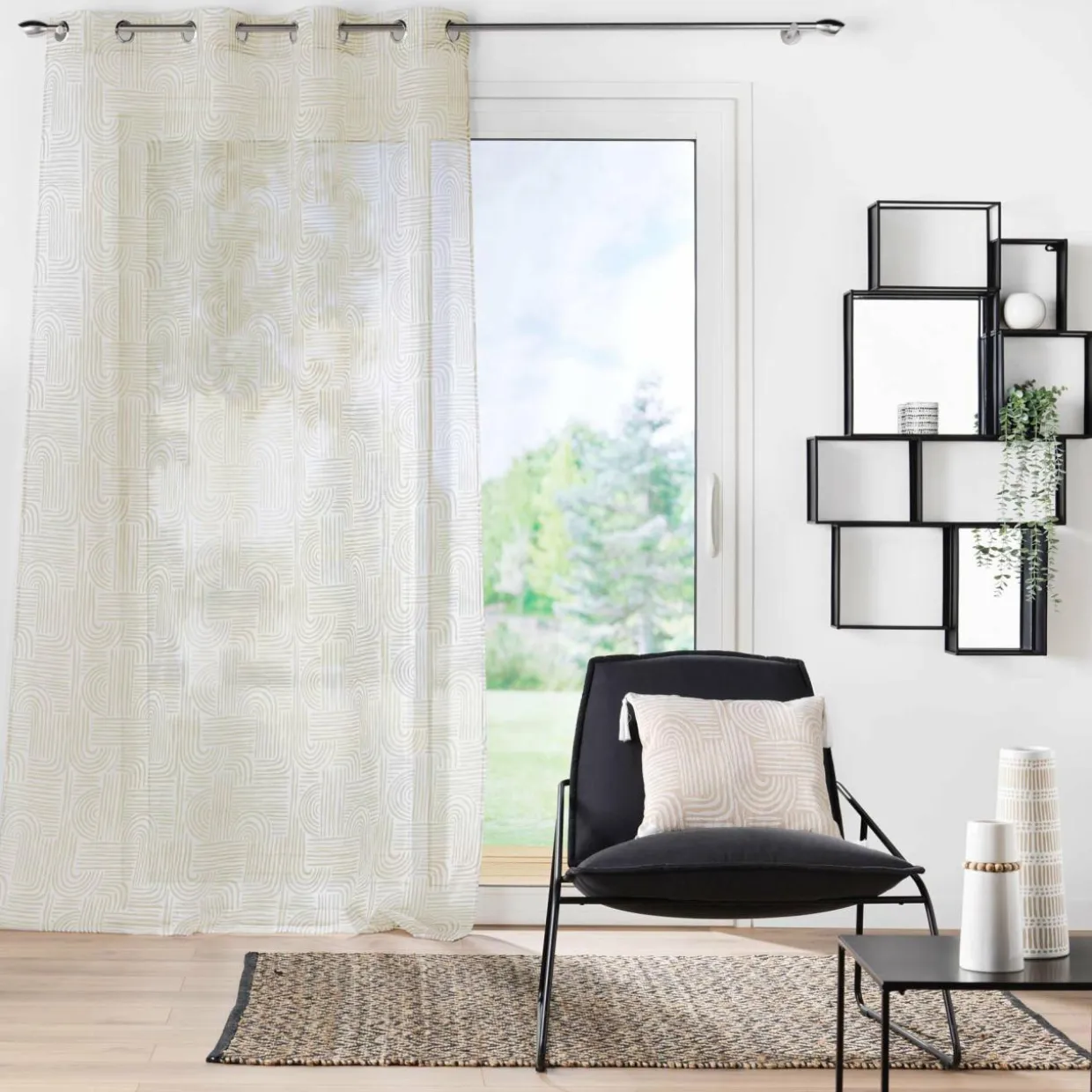Voilage œillets (140 x 240 cm) Pandore Blanc