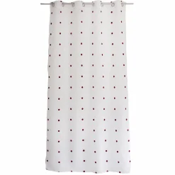 Voilage œillets (140 x 240 cm) Pointia Bordeaux